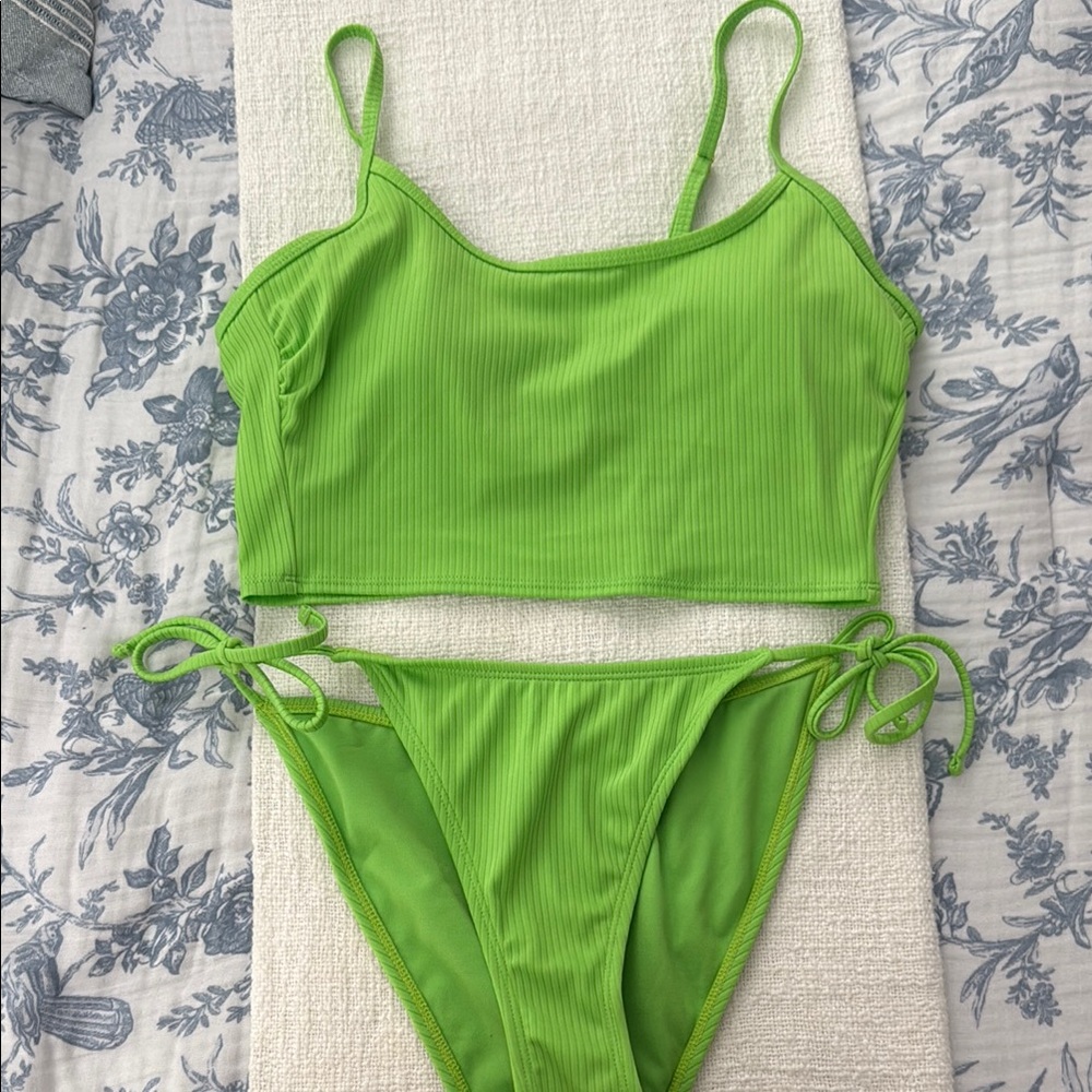 Wild Fable Lime Green Bikini Set